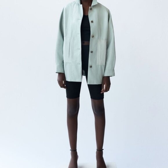 Zara | Combination Buttondown Shirt - Picture 4 of 14